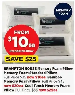 Spotlight Brampton House Memory Foam Pillow offer