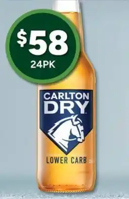 Bottler Carlton Dry Lower Carb offer
