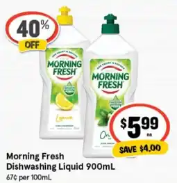 IGA Morning Fresh Dishwashing Liquid offer