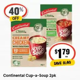 IGA Continental Cup-a-Soup 2pk offer
