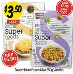 NQR Super Nature Frozen Meal 350g Varieties offer