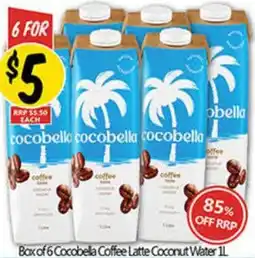 NQR Cocobella Coffee Latte Coconut Water offer