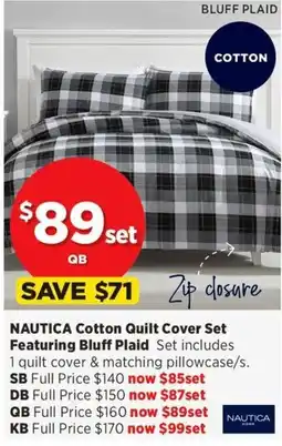 Spotlight Nautilica Cotton Quilt Cover Set offer