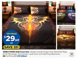 Spotlight Anne Stokes Quilt Cover Sets offer