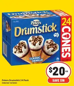IGA Peters Drumststick 24 Pack Selected Varieties offer