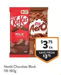 Foodworks Nestlé Chocolate Block offer