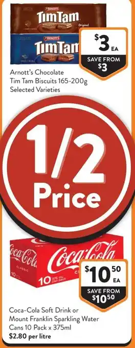 Foodworks Arnott's Chocolate Tim Tam Biscuits offer