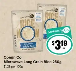 IGA Community Co Microwave Long Grain Rice offer