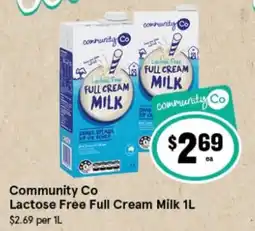 IGA Community Co Lactose Free Full Cream Milk offer