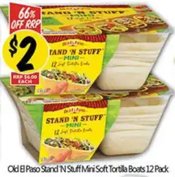 NQR Old El Paso Stand 'N Stuff Mini Soft Tortilla Boats offer