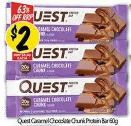 NQR Quest Caramel Chocolate Chunk Protein Bar offer
