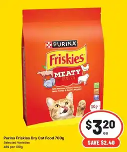 IGA Purina Friskies Dry Cat Food offer