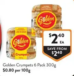 Foodworks Golden Crumpets offer