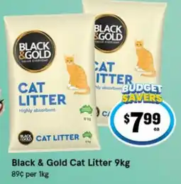 IGA Black & Gold Cat Litter offer