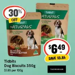 IGA Tidbits Dog Biscuits offer