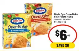 IGA Birds Eye Oven Bake Fish Fillets offer