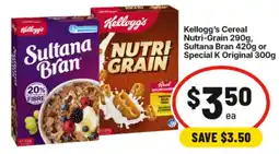 IGA Kellogg's Cereal offer