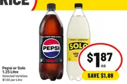 IGA Pepsi or Solo offer