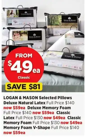 Spotlight Logan & Mason Selected Pillows offer