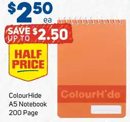 Foodland ColourHide A5 Notebook offer