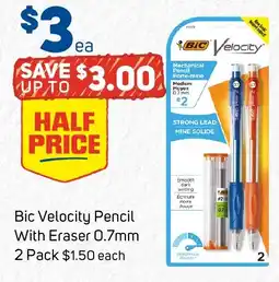 Foodland Bic Velocity Pencil With Eraser 0.7mm offer
