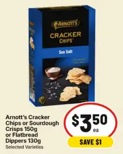 IGA Arnott's Cracker Chips Sea Salt offer
