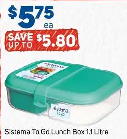 Foodland Sistema To Go Lunch Box 1.1 Litre offer