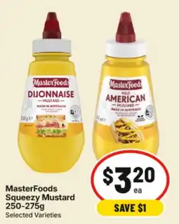IGA MasterFoods Squeezzy Mustard offer