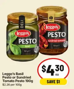 IGA Leggo's Pesto offer