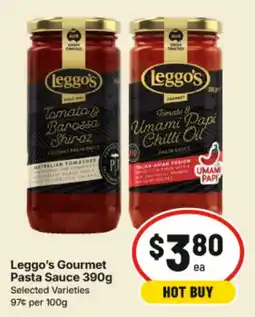 IGA Leggo's Gourmet Pasta Sauce Varieties offer