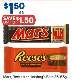 Foodland Mars, Reese's or Hershey's Bars offer