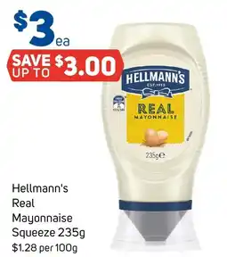 Foodland Hellmann's Real Mayonnaise Squeeze offer
