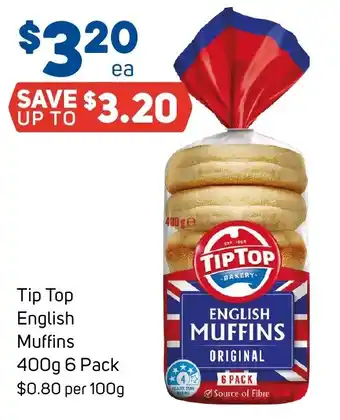 Foodland Tip Top English Muffins offer