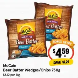 IGA McCain Beer Batter Wedges/Chips offer