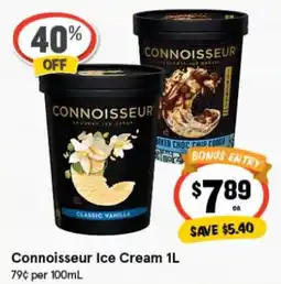 IGA Connoisseur Ice Cream offer