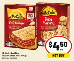 IGA McCain Red Box Frozen Meal Selected Varieties offer