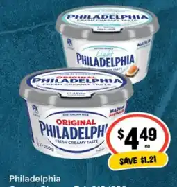 IGA Philadelphia Cream Cheese offer