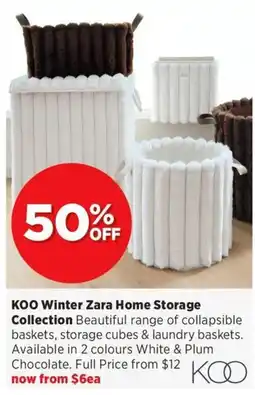 Spotlight Koo winter zara home storage collection offer