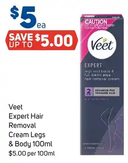 Foodland Veet Expert Hair Removal Cream Legs & Body offer