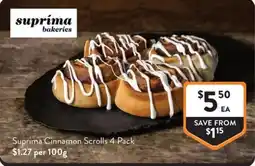 Foodworks Suprima Cinnamon Scrolls offer