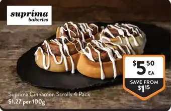 Foodworks Suprima Cinnamon Scrolls offer