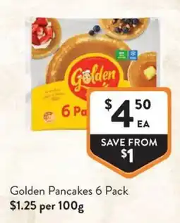 Foodworks Golden Pancakes 6 Pack offer