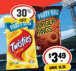 IGA Twisties Cheese Party Bag offer
