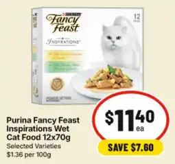 IGA Purina Fancy Feast Inspirations Wet Cat Food offer
