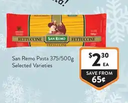Foodworks San Remo Pasta offer