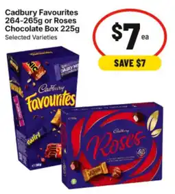 IGA Cadbury Favourites Roses offer