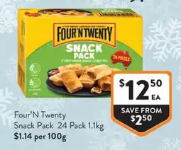 Foodworks Four'n Twenty Snack Pack offer