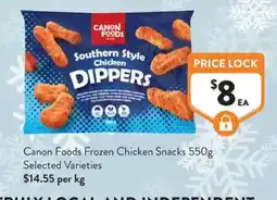 Foodworks Canon Foods Southern Style Chicken Dippers offer