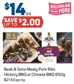 Foodland Beak & Sons Meaty Pork Ribs offer
