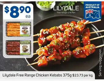 Foodland Lilydale Free Range Chicken Kebabs offer